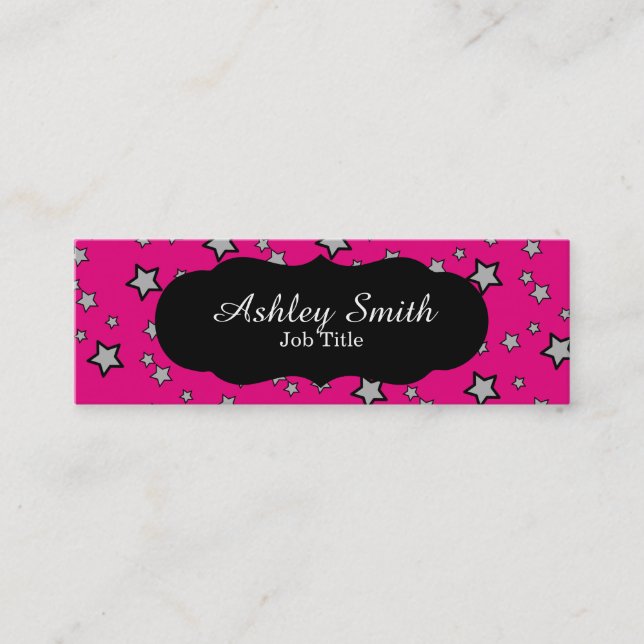 Cartões de visitas customizáveis da estrela do (Frente)