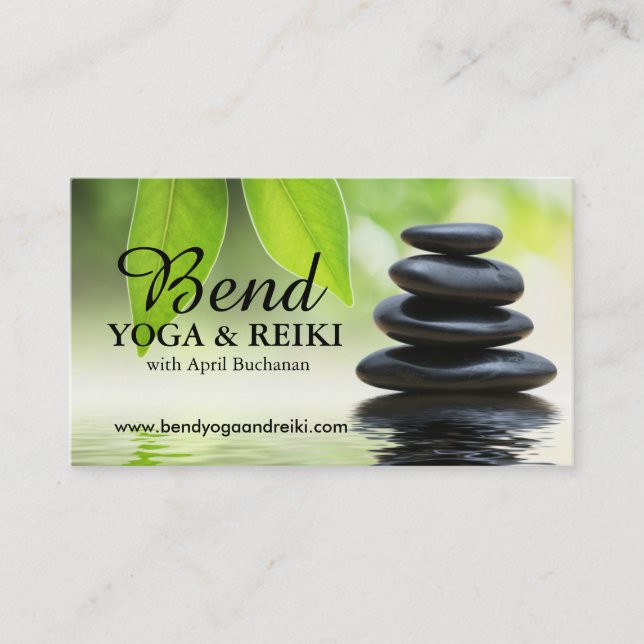 Cartões de visitas customizáveis de Reiki (Frente)