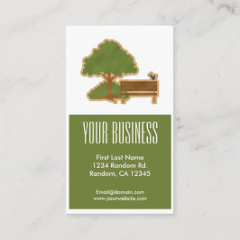 Cartões de visitas customizáveis do banco verde da
