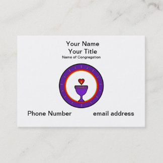 Cartões de visitas customizáveis do cálice do amor