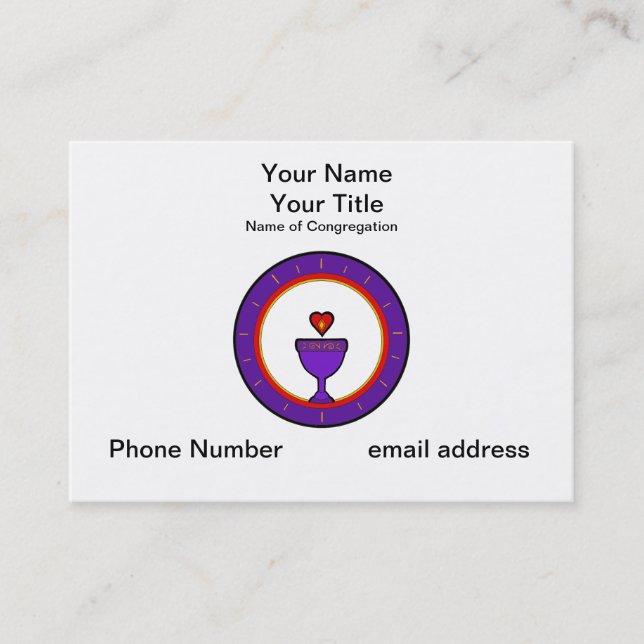 Cartões de visitas customizáveis do cálice do amor (Frente)