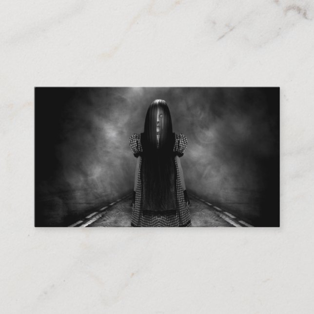 Cartões de visitas customizáveis do Dia das Bruxas (Frente)