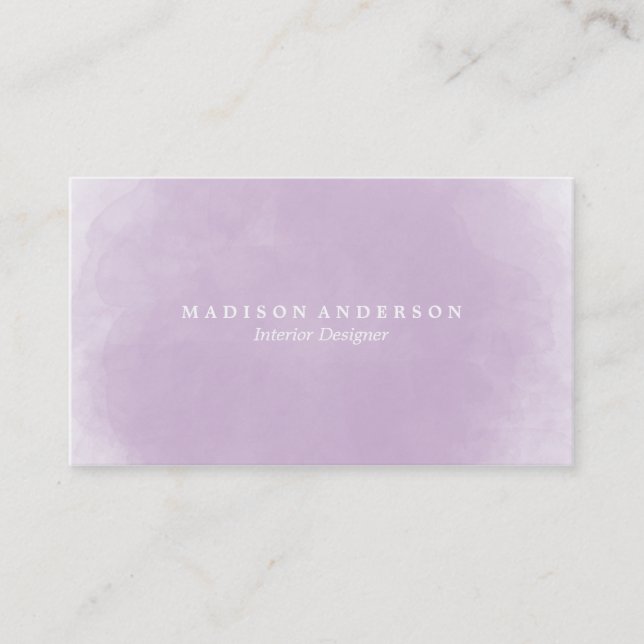 Cartões de visitas da aguarela | (Frente)