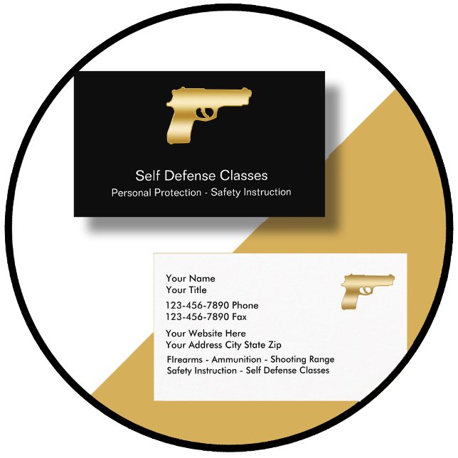 Cartões de visitas da autodefesa (Criador carregado)