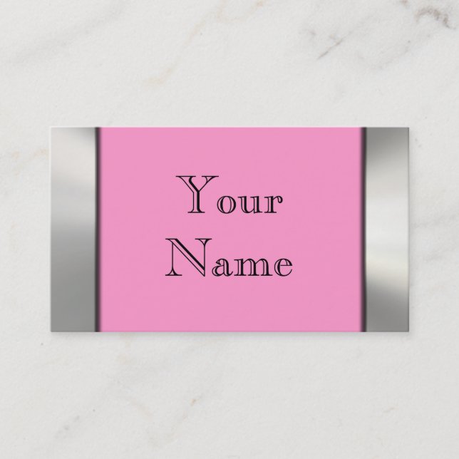 Cartões de visitas da beira do quadro do metal (Frente)