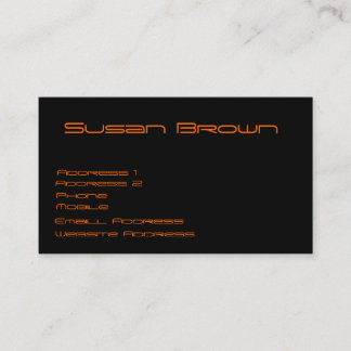 Cartões de visitas da cara do porco