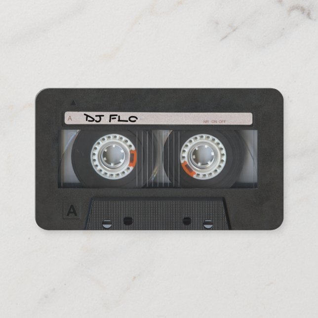 Cartões de visitas da cassete de banda magnética (Frente)