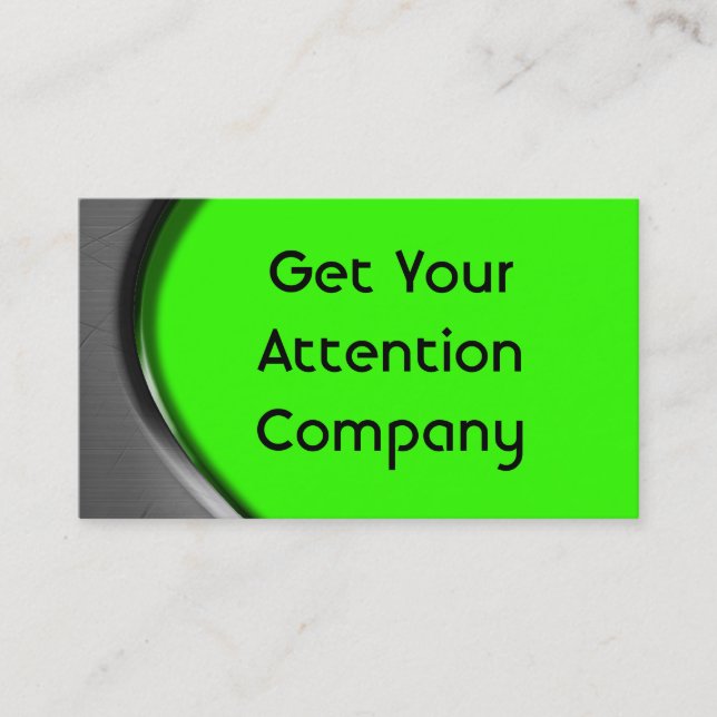 Cartões de visitas da curva do metal (Frente)