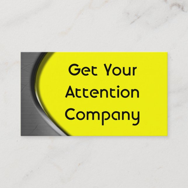 Cartões de visitas da curva do metal (Frente)