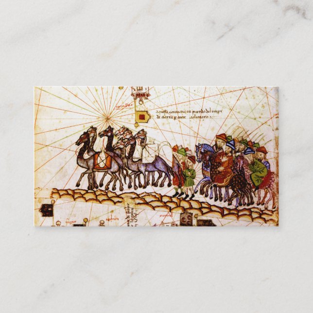 Cartões de visitas da estrada da especiaria (Frente)