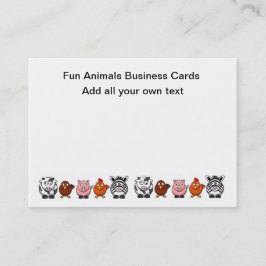 Cartões de visitas da fazenda engraçada