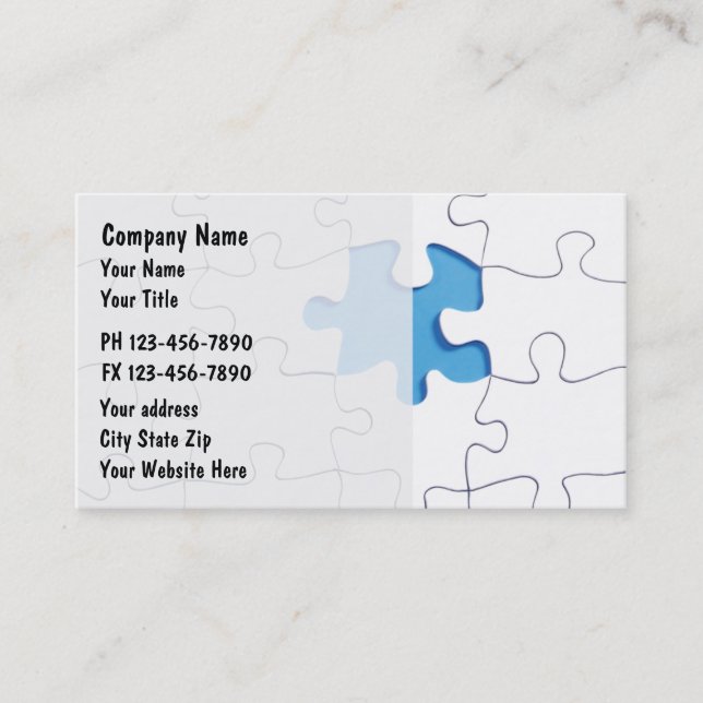 Cartões de visitas da finança (Frente)