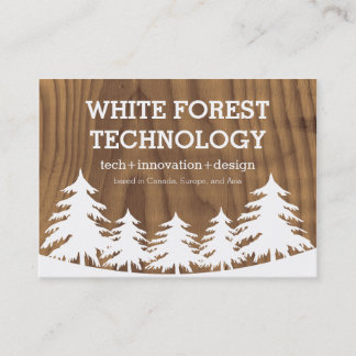 Cartões de visitas da floresta