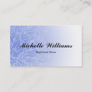 Cartões de visitas da folha da enfermeira