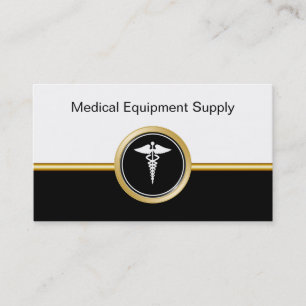Cartões de visitas da fonte do equipamento médic