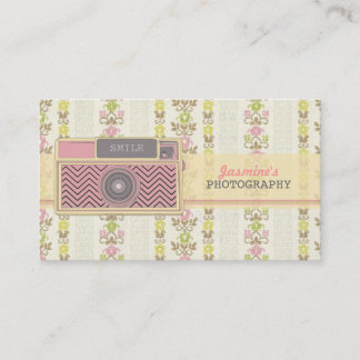 Cartões de visitas da fotografia da câmera de