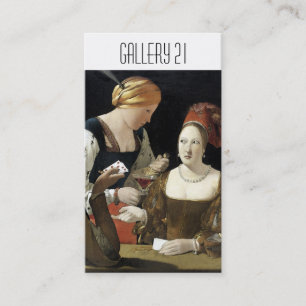 Cartões de visitas da galeria de arte