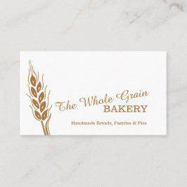 Cartões de visitas da grão do trigo da padaria dos