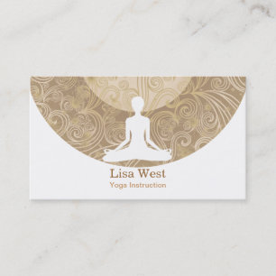 Cartões de visitas da ioga