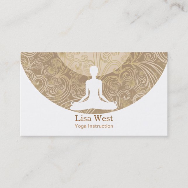 Cartões de visitas da ioga (Frente)