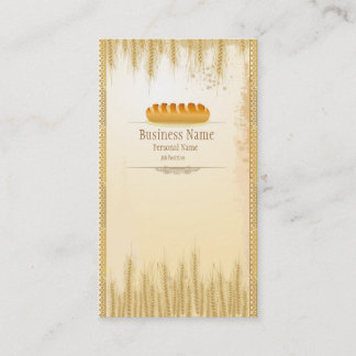 Cartões de visitas da loja da padaria