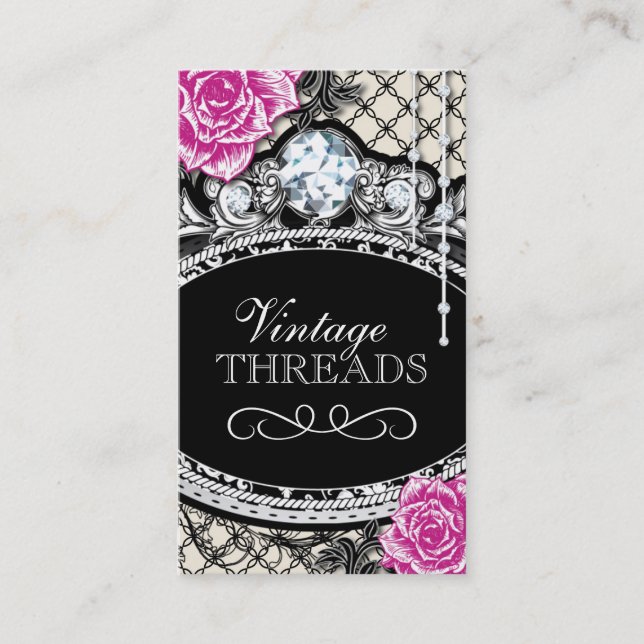 Cartões de visitas da loja de roupa da remessa (Frente)