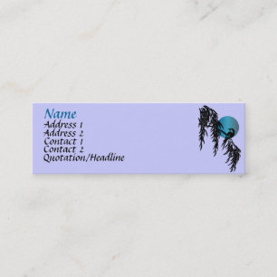 Cartões de visitas da lua azul