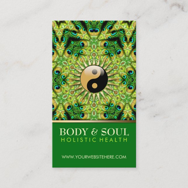 Cartões de visitas da NewAge da Geometria Peacock  (Frente)