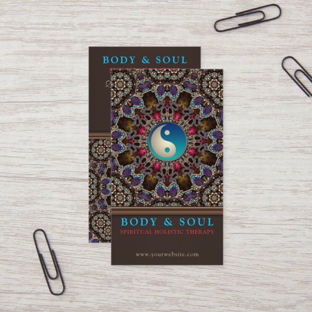 Cartões de visitas da Nova Idade do alternativo Or (Frente/Verso In Situ)