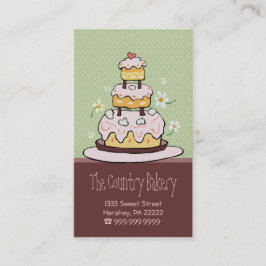 Cartões de visitas da padaria