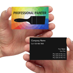 Cartões de visitas da pintura