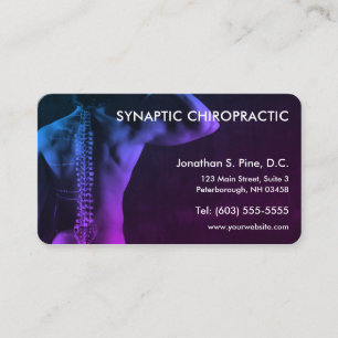 Cartões de visitas da quiroterapia do Chiropracto
