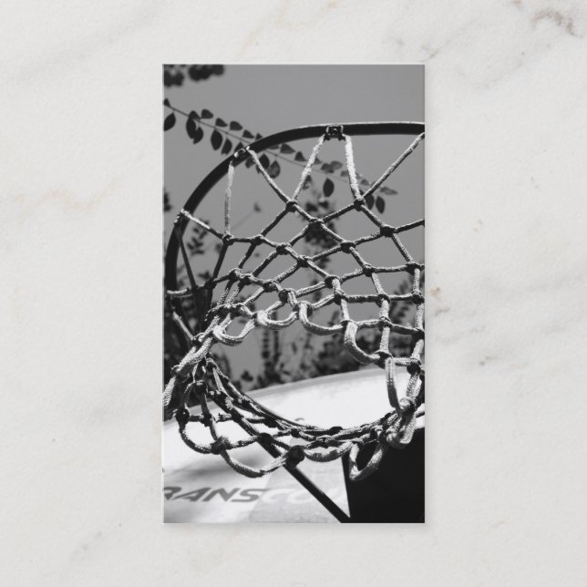 Cartões de visitas da rede da bola da cesta (Frente)