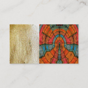 Cartões de visitas da roda da medicina do zodíac