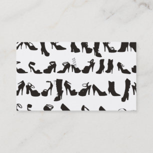 Cartões de visitas da sapataria