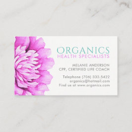 Cartões de visitas da saúde e do bem-estar