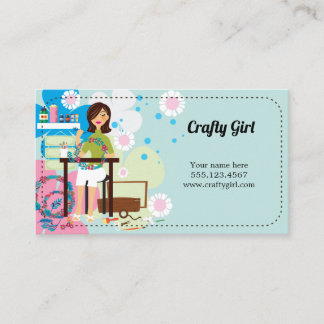 Cartões de visitas da Super Crafty Girl