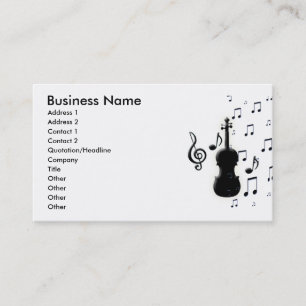 Cartões de visitas das notas do piano & da músic