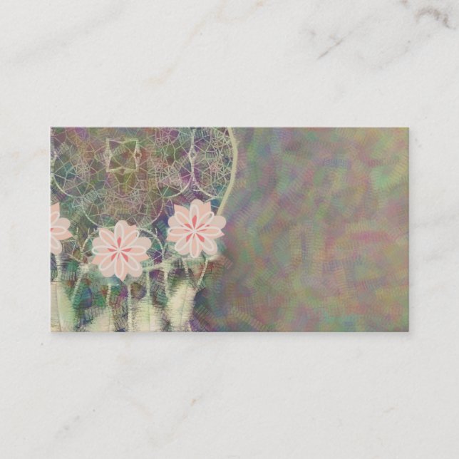 Cartões de visitas de Abstrato do DreamCatcher Dre (Frente)