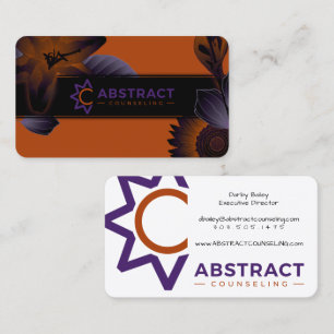 cartões de visitas de aconselhamento de abstrato
