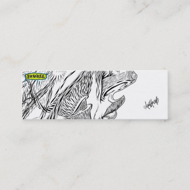 Cartões de visitas de Andy Howell (Frente)