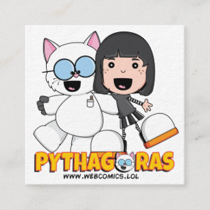 Cartões de visitas de Anne & de Pythagoras