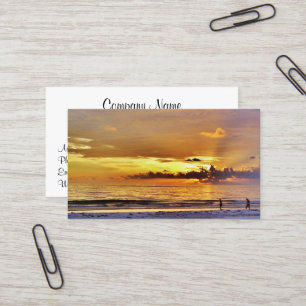 Cartões de visitas de aposentadoria sunset #13