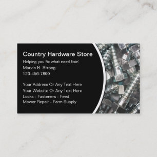 Cartões de visitas de armazenamento de hardware