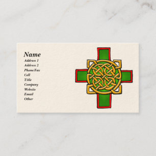 Cartões de visitas de Arte Céltica Personalizáv