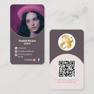 Cartões de visitas de artista de marca de logotipo