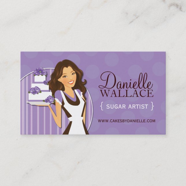 Cartões de visitas de artistas do açúcar (Frente)