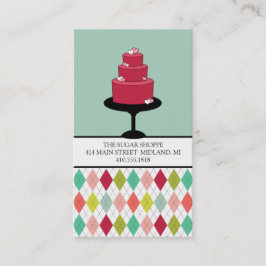 Cartões de visitas de Bakery ou Designer de Bolo