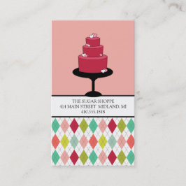 Cartões de visitas de Bakery ou Designer de Bolo