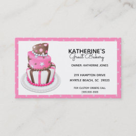 Cartões de visitas de Bakery Personalizados